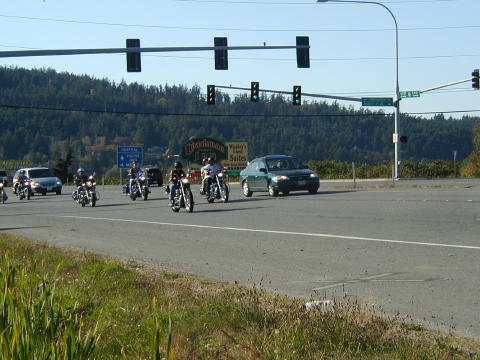 View from the gas station  